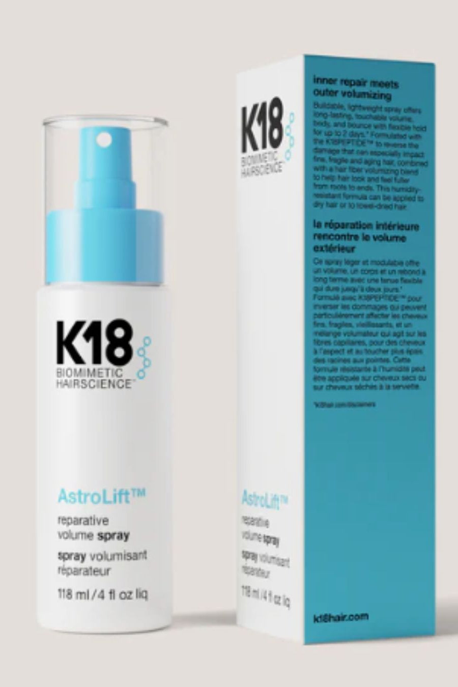 K18 ASTROLIFT™ REPARATIVE VOLUME SPRAY 118 ML