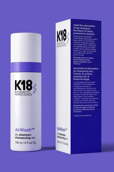 K18 AIRWASH™ DRY SHAMPOO 118 ML